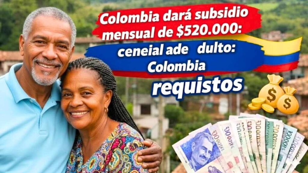 Colombia dará subsidio mensual de $520.000 requisitos inscripción y calendario de pagos para adultos mayores