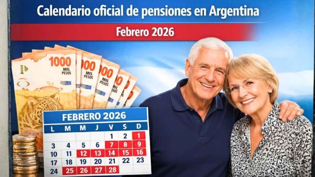 Calendario oficial de pensiones en Argentina Febrero 2026 Fechas de cobro requisitos y montos actualizados