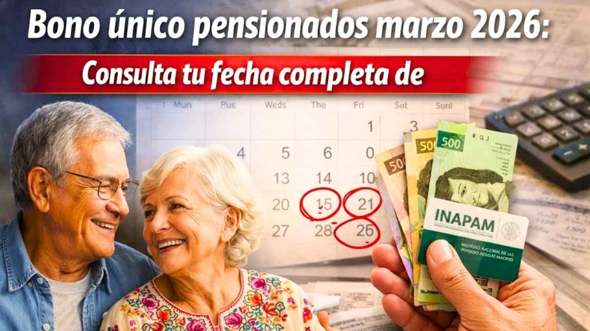 Bono único pensionados marzo 2026 guía completa de pagos y requisitos