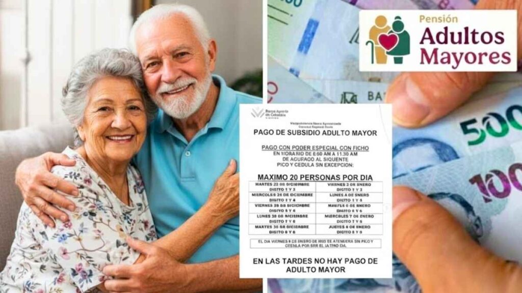 Colombia Mayor febrero 2026 Fechas de pago del subsidio para adultos mayores